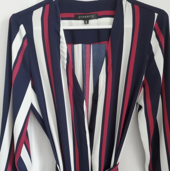 BNWOT Dynamite Shirt Dress with Sash Tie Belt. - Picture 5 of 10